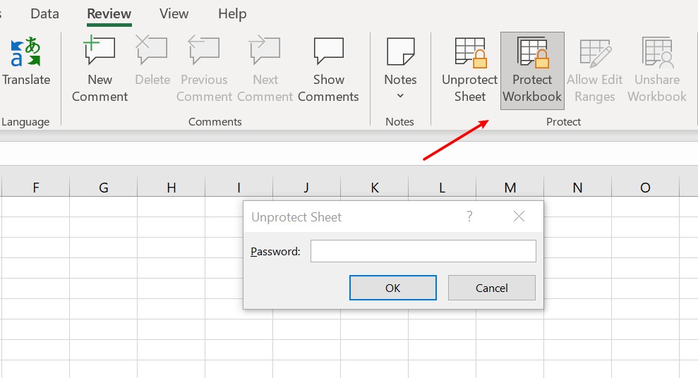 remove excel restriction password