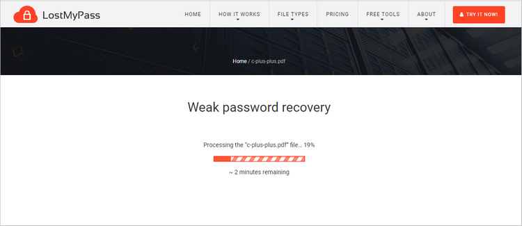 online pdf password recovery