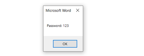 word password recovered