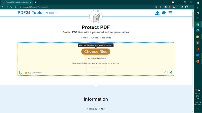 PDF24 Protect PDF