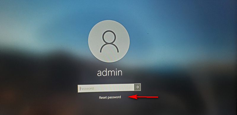 reset password windows 11