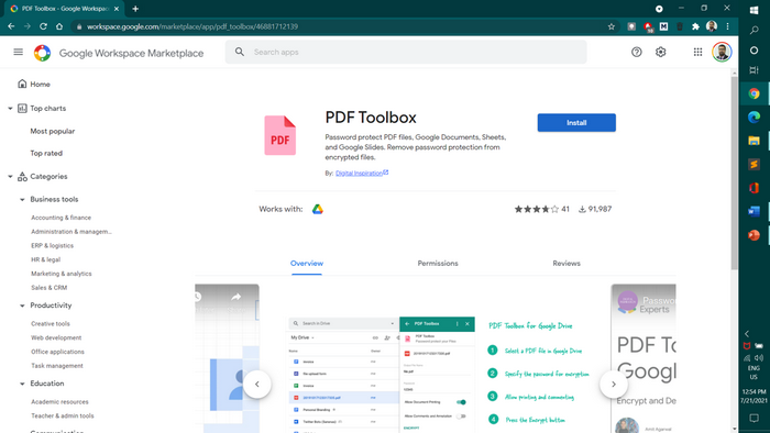 Google Drive PDF Toolbox