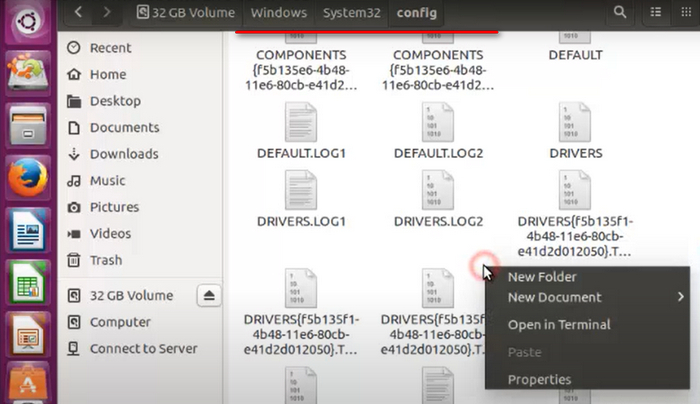 access windows partition ubuntu