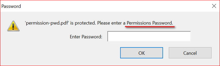 pdf permission password