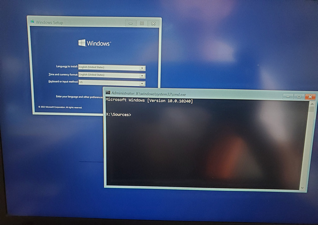 open cmd windows setup