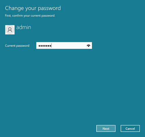 change windows 11 password