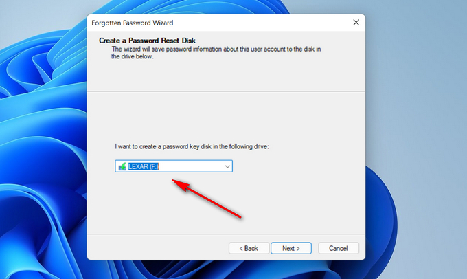 create password reset disk windows 11