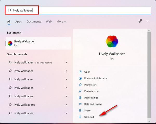 lively wallerpaper uninstall
