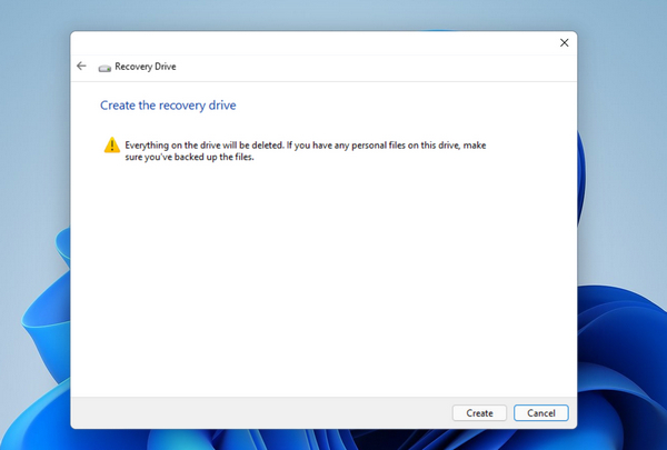 Windows 11 Recovery Drive
