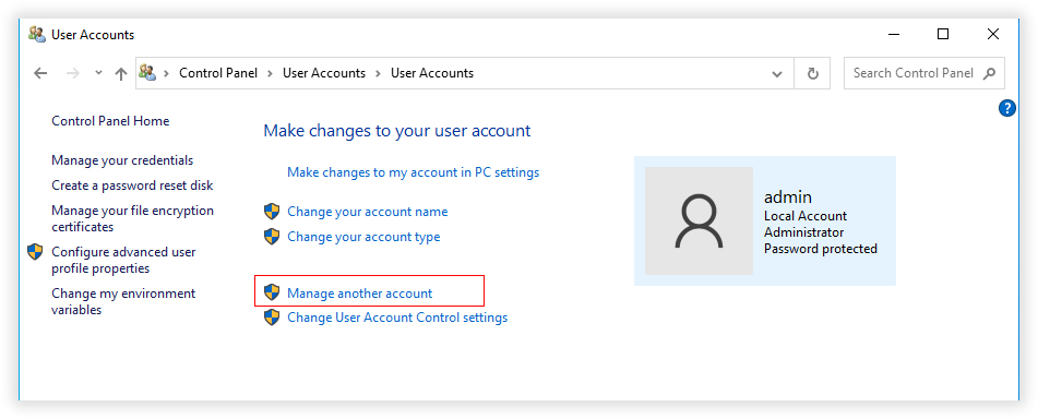 manage other account