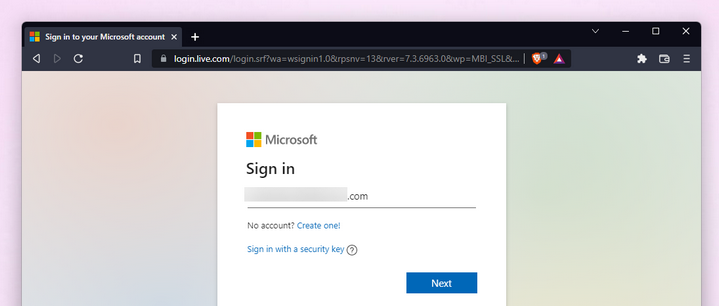 input email microsoft