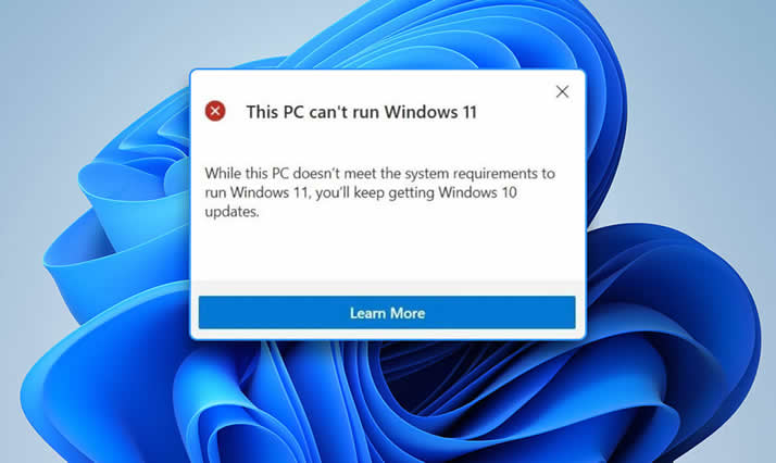 this pc cannot run windows 11
