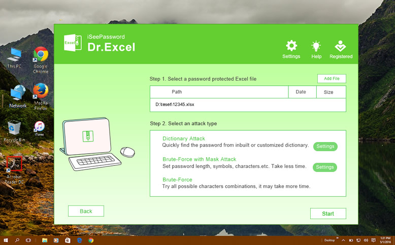 unlock Excel using Dr.Excel