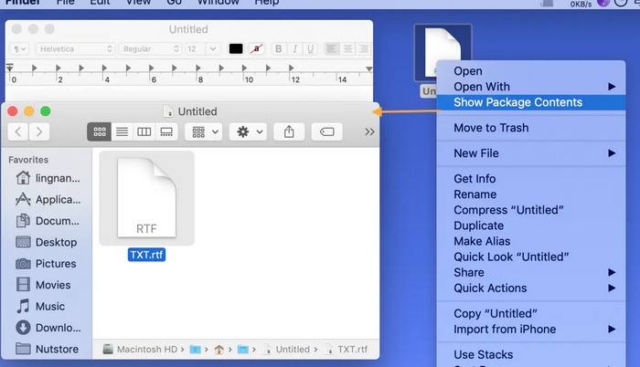 open rtfd file mac