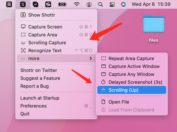 take scrolling screenshot mac shottr